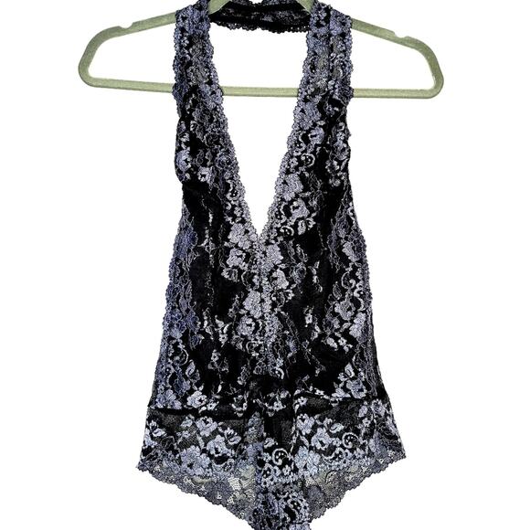 Wishlist Two Tone Lace Halter Teddy, Size 8, NWT - Picture 4 of 14